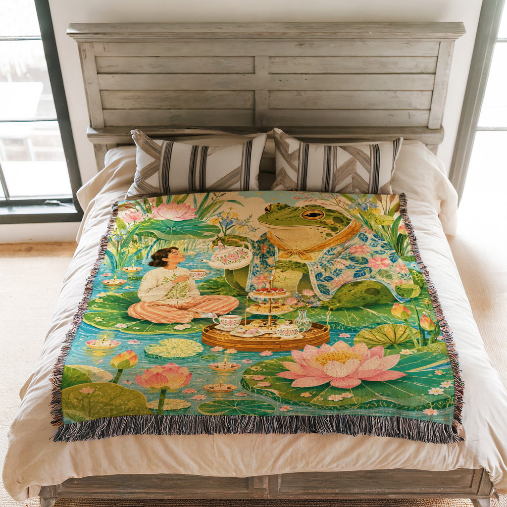 Frog Tea Party Blanket