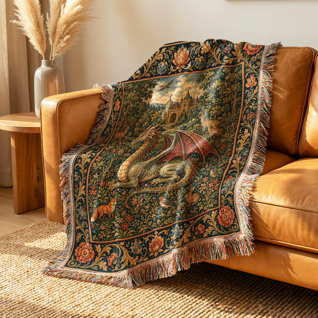 The Castle Garden Dragon Blanket