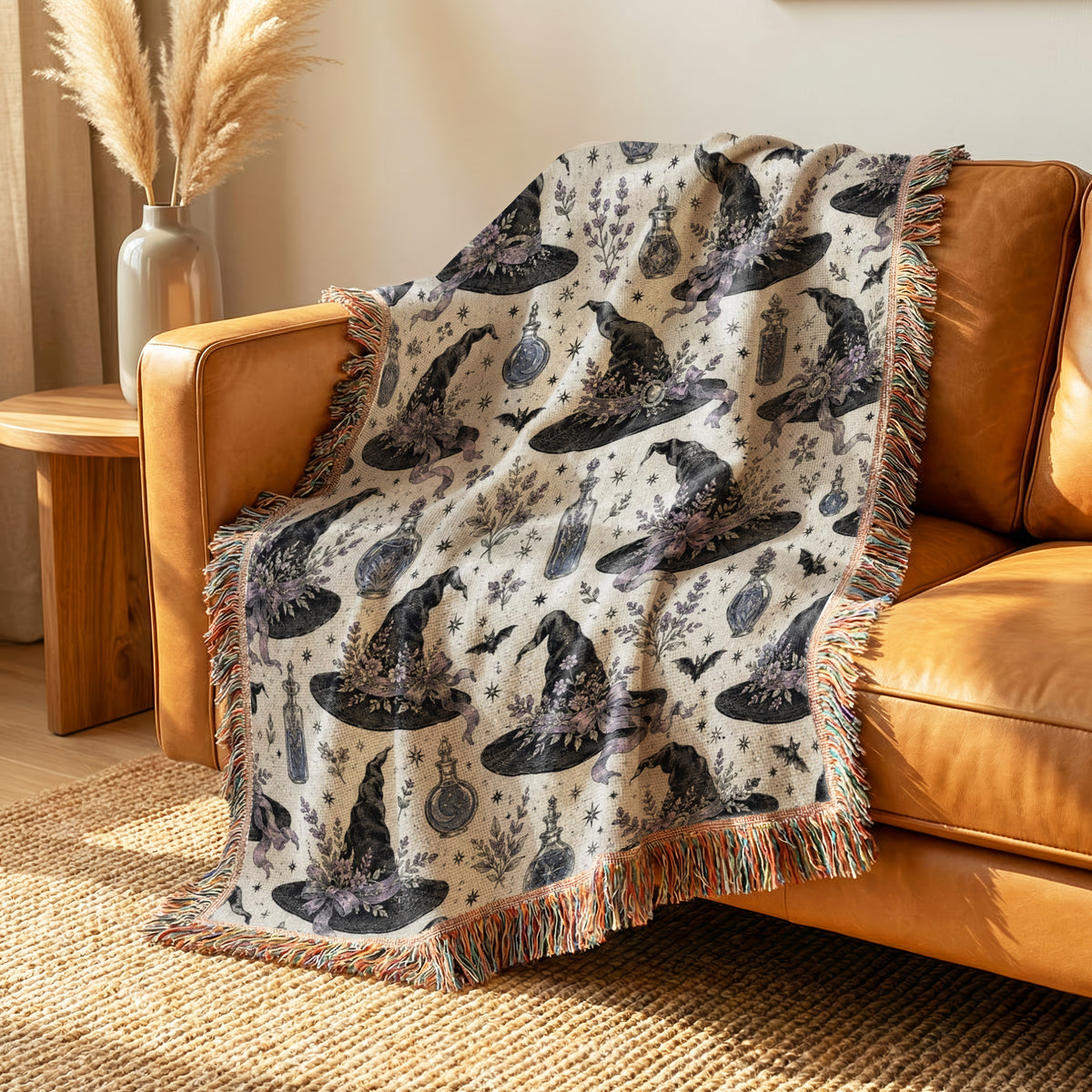 Witch's Hat & Potion Garden Blanket