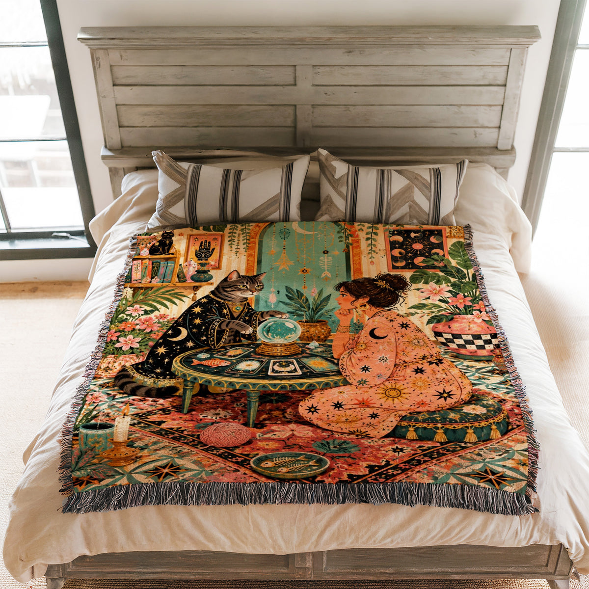 Fortune Teller Cat Blanket