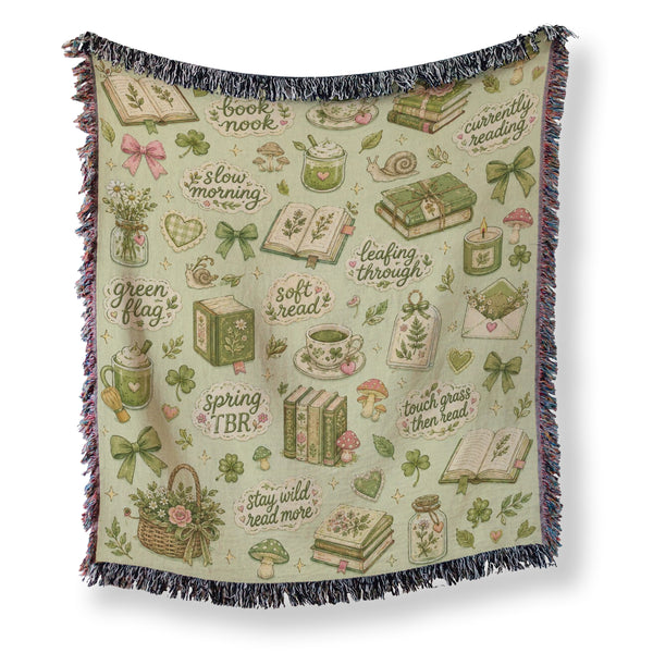 Botanical Book Nook Blanket