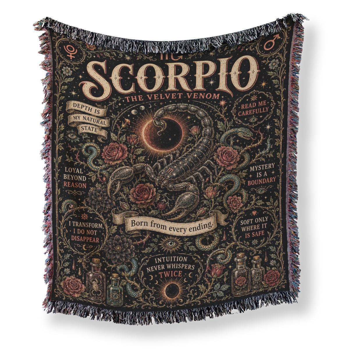 Scorpio – The Velvet Venom Zodiac Blanket Main image