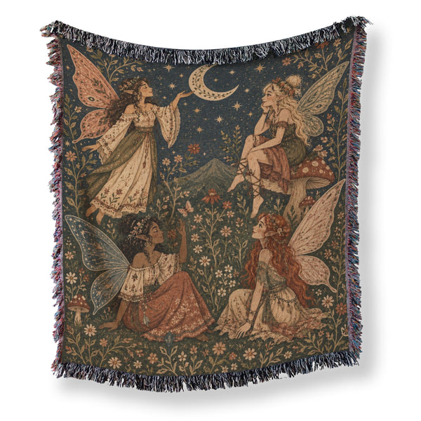 Moonlit Fairy Gathering Blanket