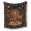 Leo Sun Crown Lion Zodiac Blanket