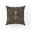 The Court of Bones – Medieval Skeleton Tapestry Pillow