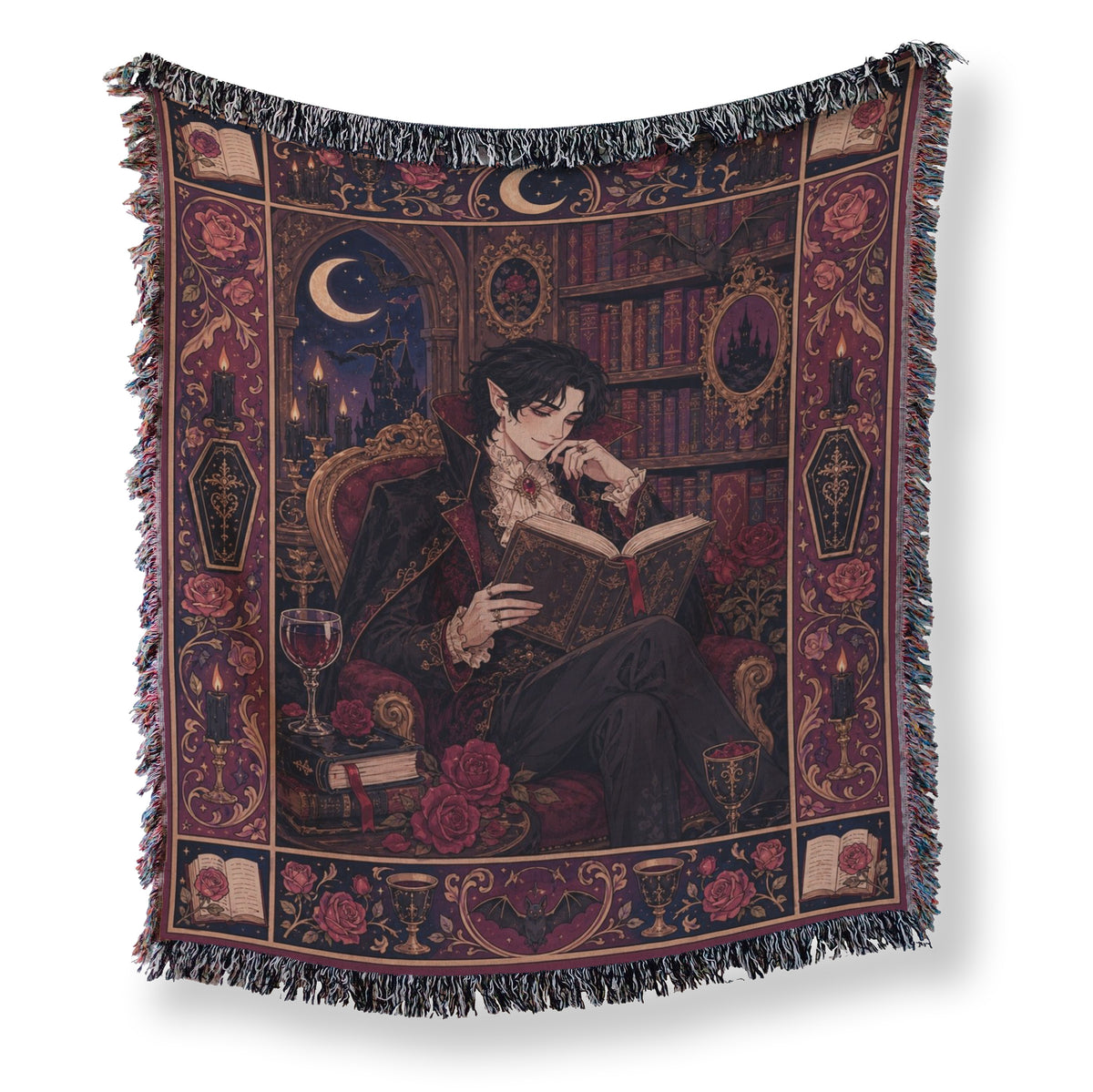 Midnight Vampire Reader Blanket