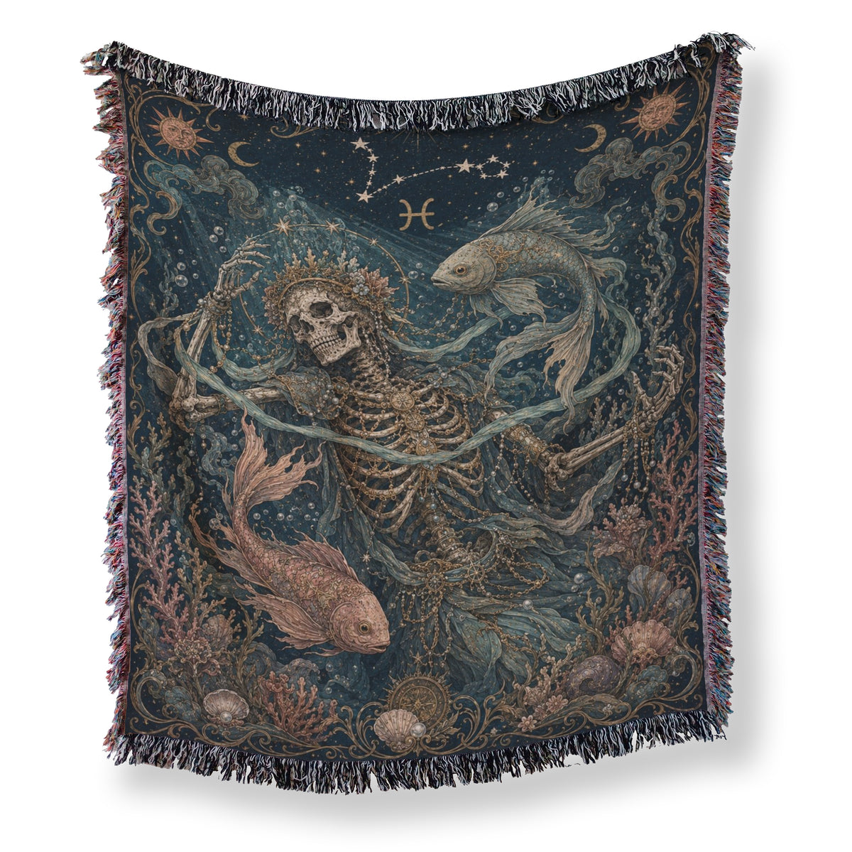 Pisces Deepwater Dreamer – Gothic Zodiac Blanket