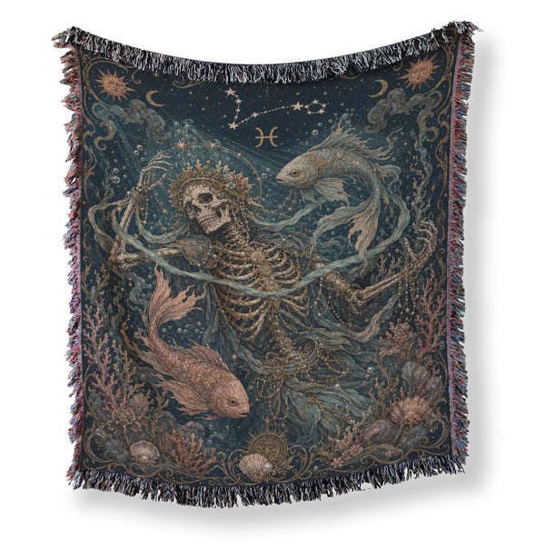 Pisces Deepwater Dreamer – Gothic Zodiac Blanket