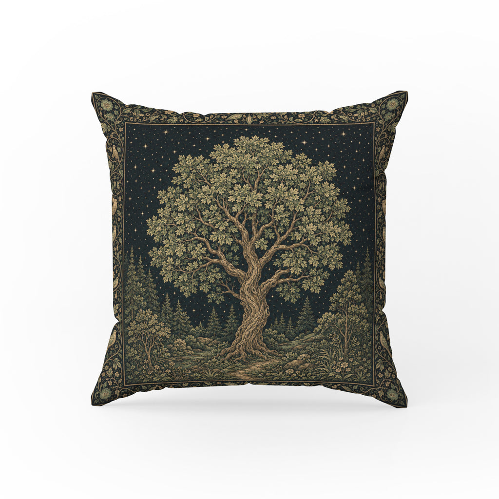 Starlit Ancient Tree Pillow