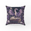 Moonlit Dragon Library – Purple Fantasy Pillow