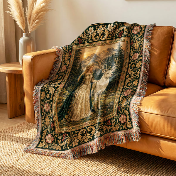 The Lady of the White Stag Blanket