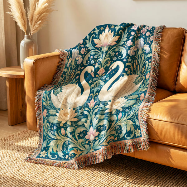 Swan Water Garden Blanket
