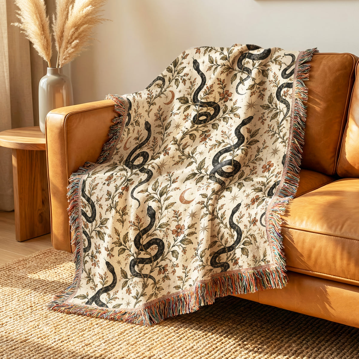 Serpents of the Moon Garden Blanket