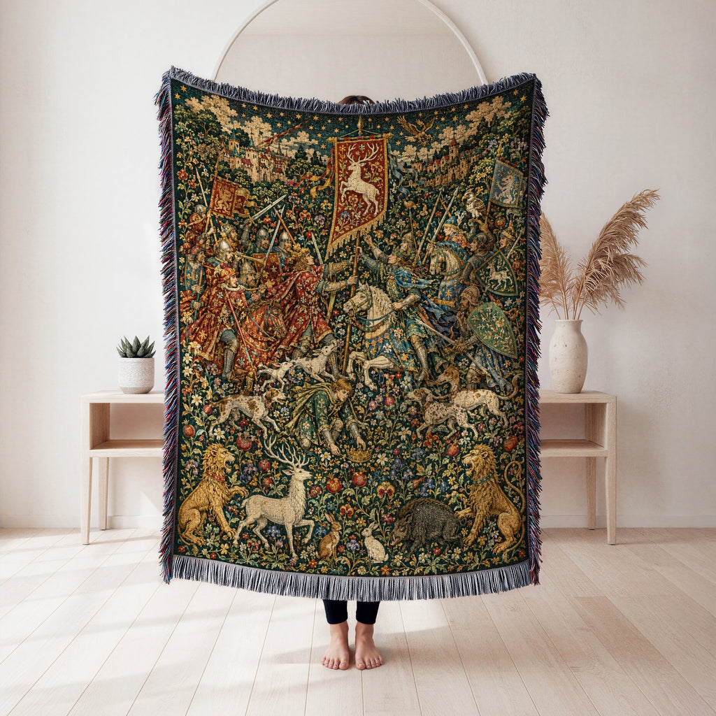 The Battle of the White Stag Banner Blanket