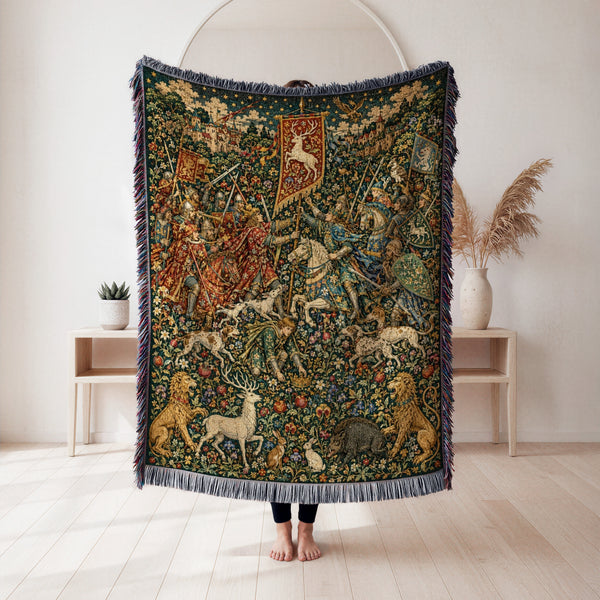 The Battle of the White Stag Banner Blanket