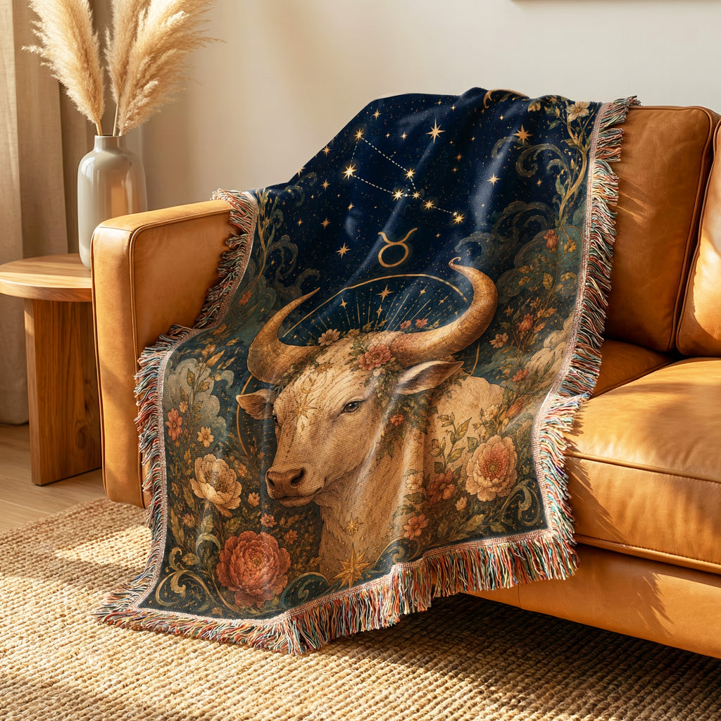 Taurus Floral Bull Blanket