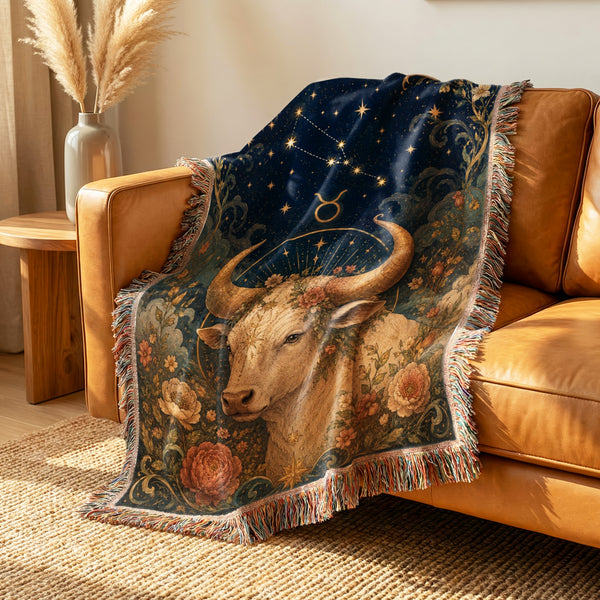 Taurus Floral Bull Blanket