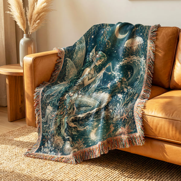 Moonlit Ocean Fairy Blanket