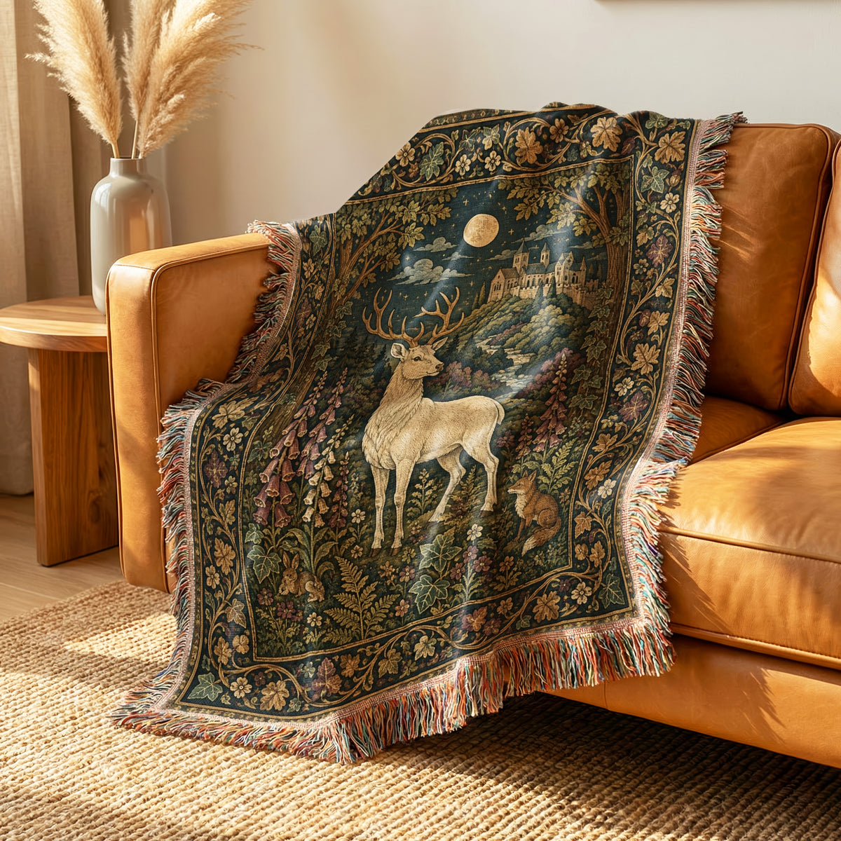 The White Stag Beneath the Moon Blanket