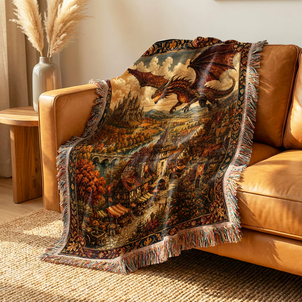 The Dragon Over Autumnvale Blanket