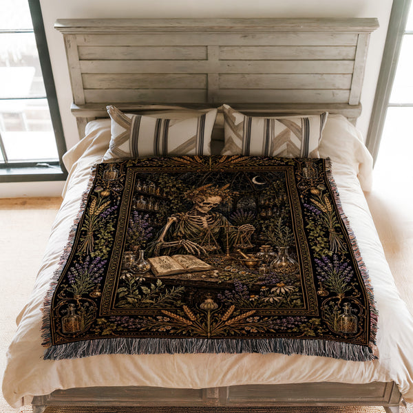 Virgo Midnight Apothecary Blanket