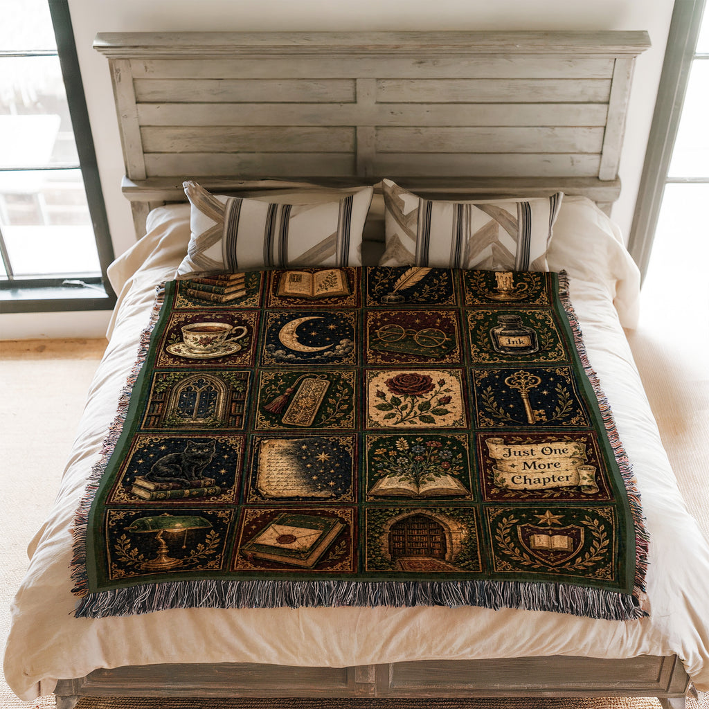 The Bookworm's Cabinet Blanket