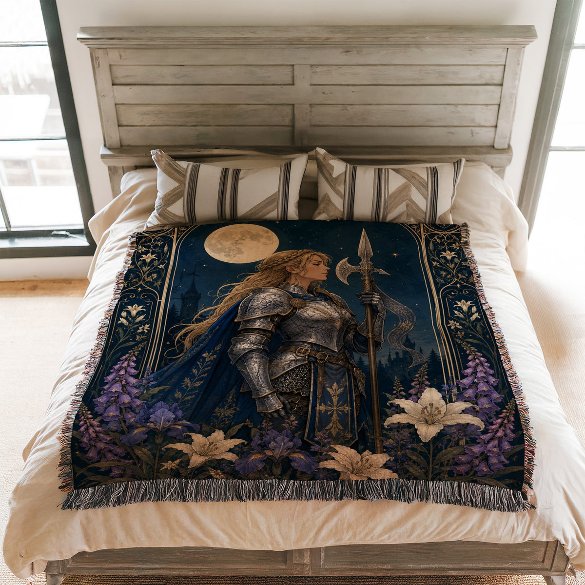 The Moonlit Sentinel Blanket
