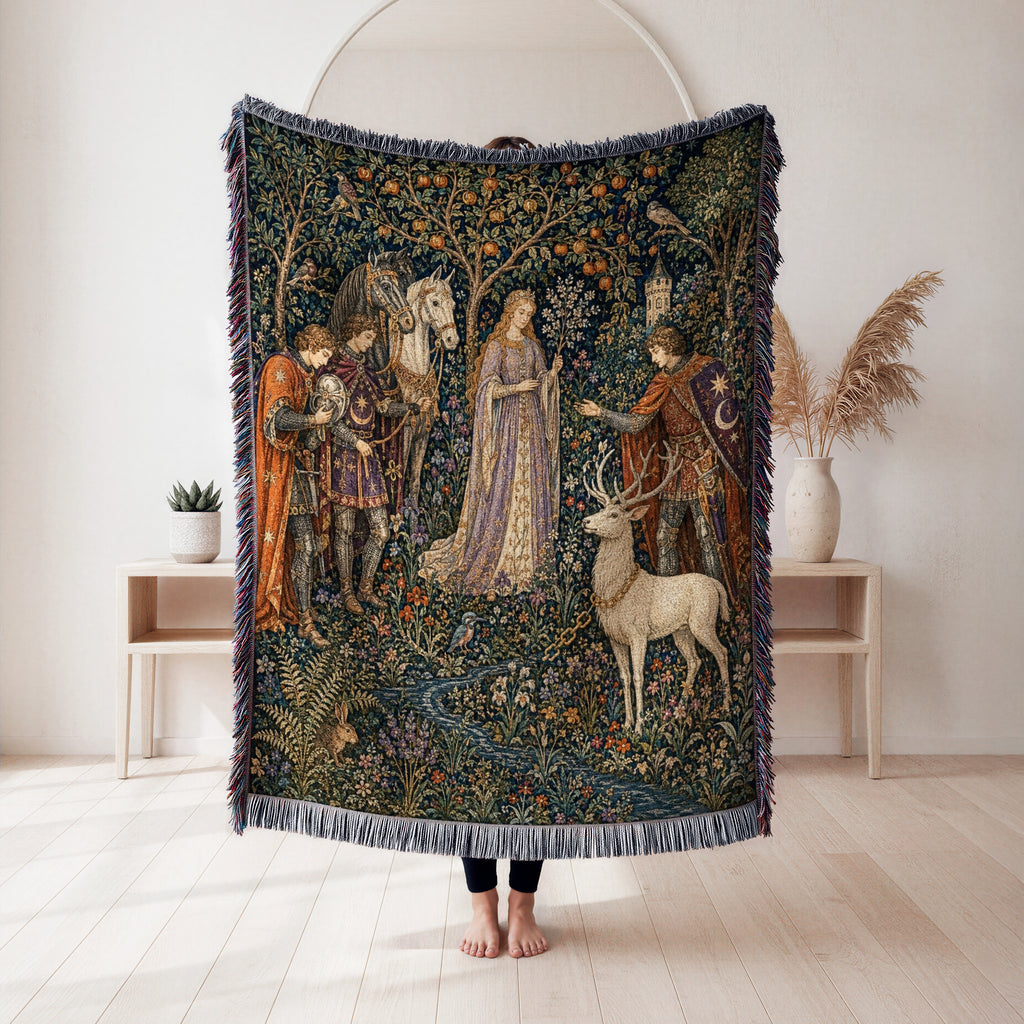 The White Stag Procession Blanket