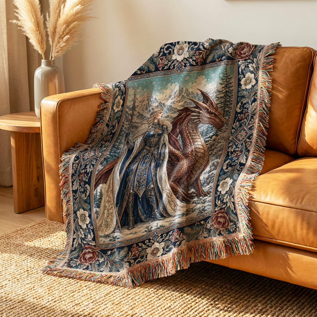 The Frost Queen & Dragon Blanket