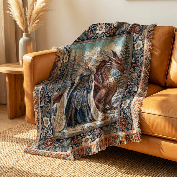 The Frost Queen & Dragon Blanket
