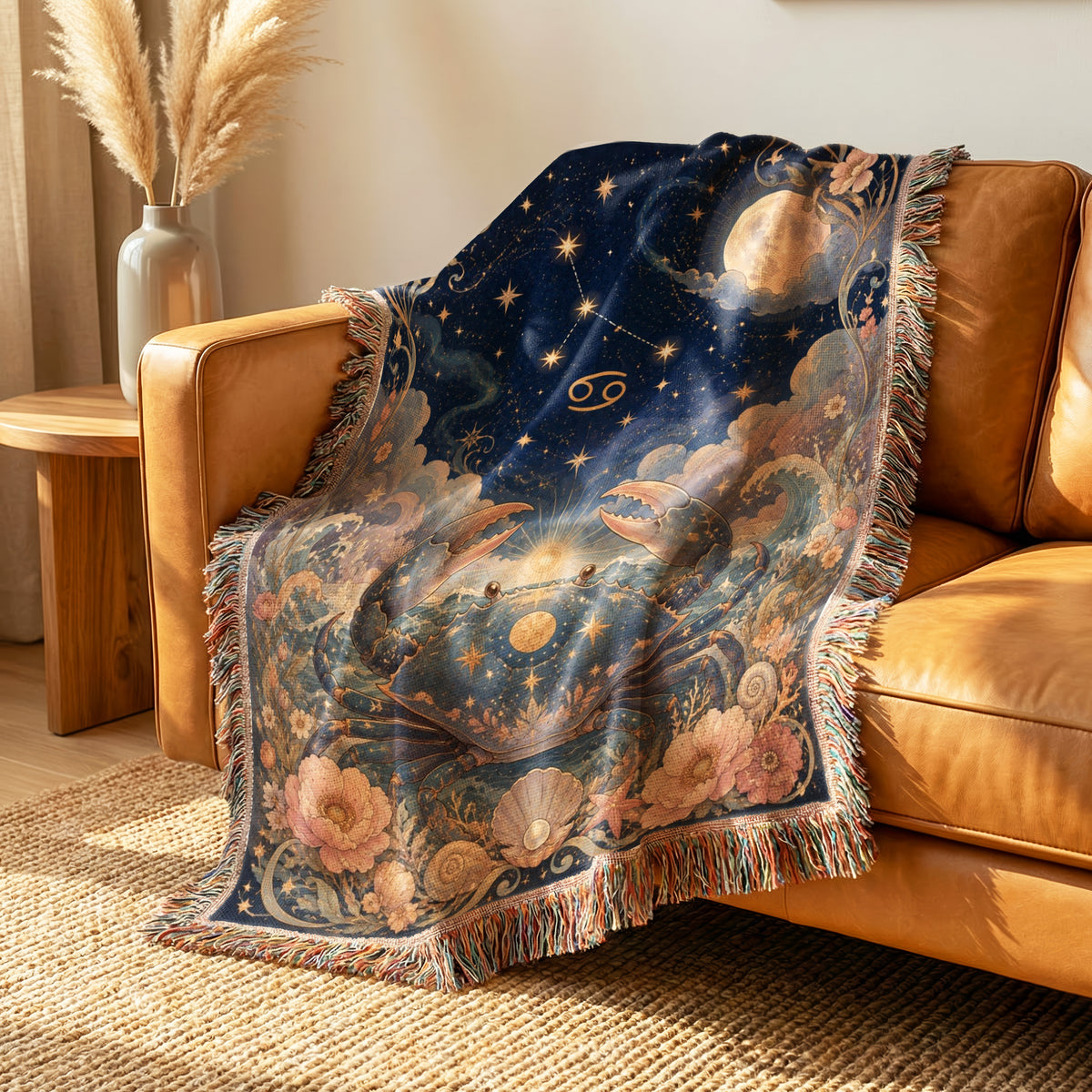 Cancer Moonlit Crab Blanket