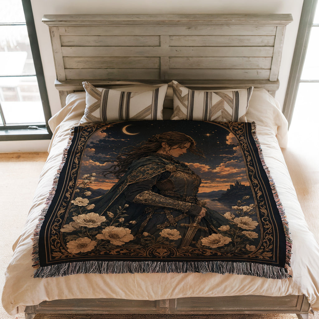 The Crescent Moon Knight Blanket