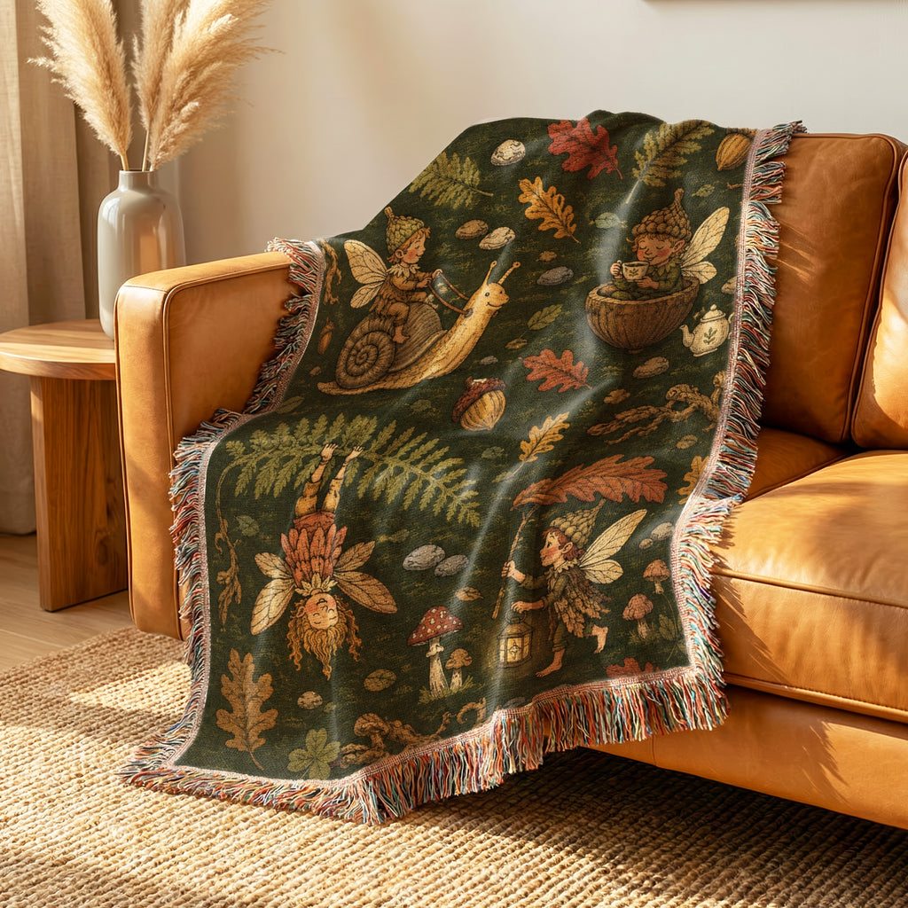 Acorn Woodland Fairies Blanket
