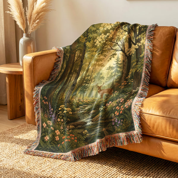 The Stag by the Stream Blanket