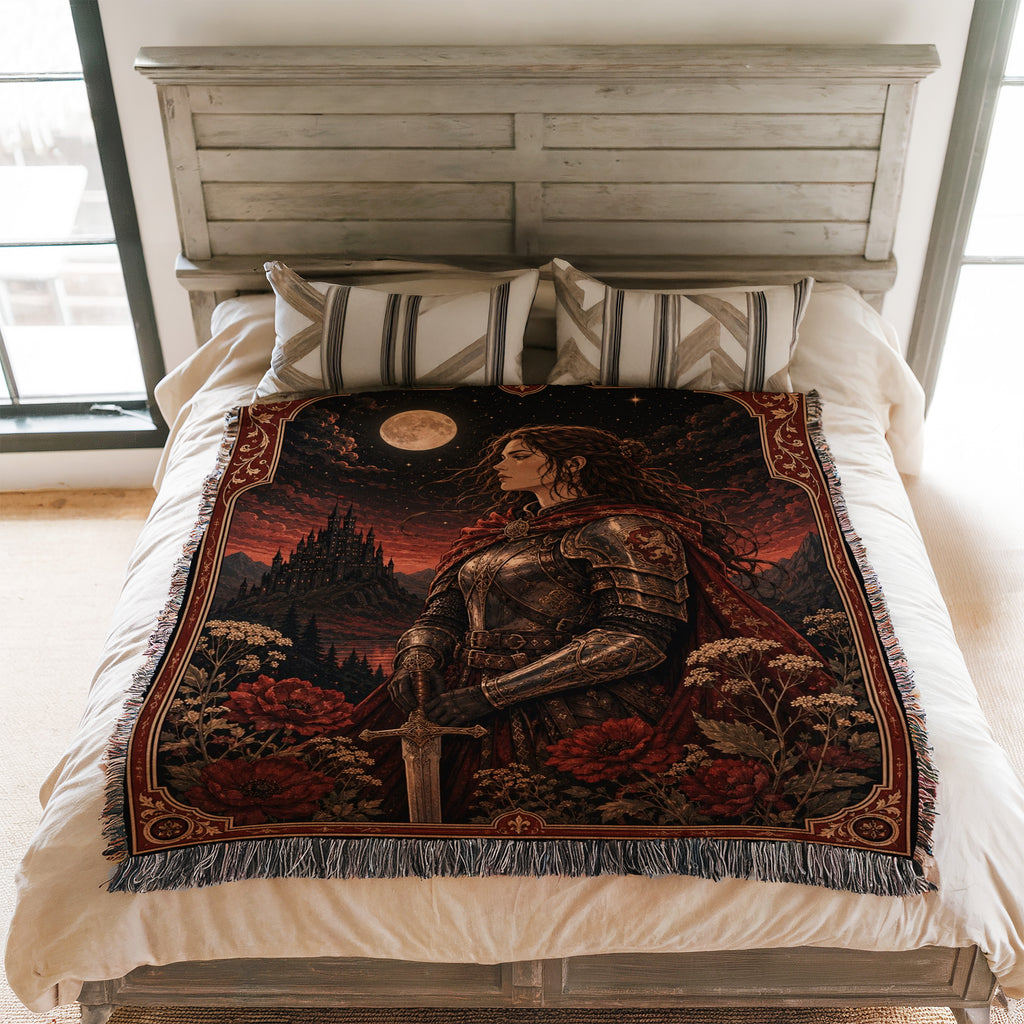 The Crimson Moon Knight Blanket