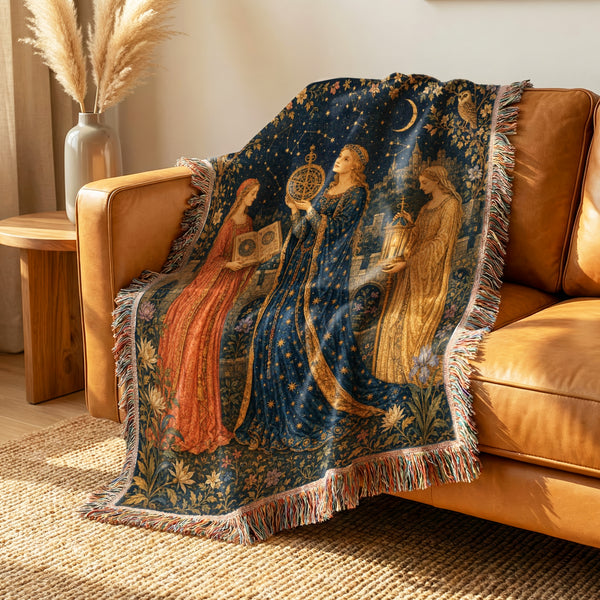 The Astrologers of the Moon Court Blanket