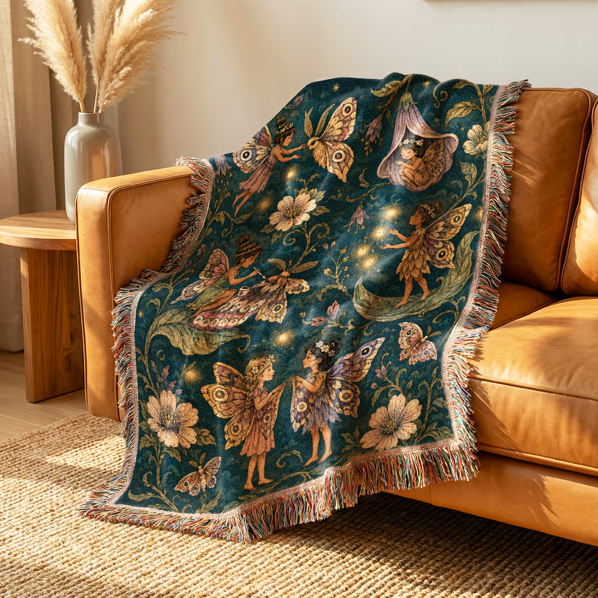 Moon Moth Fairies Blanket