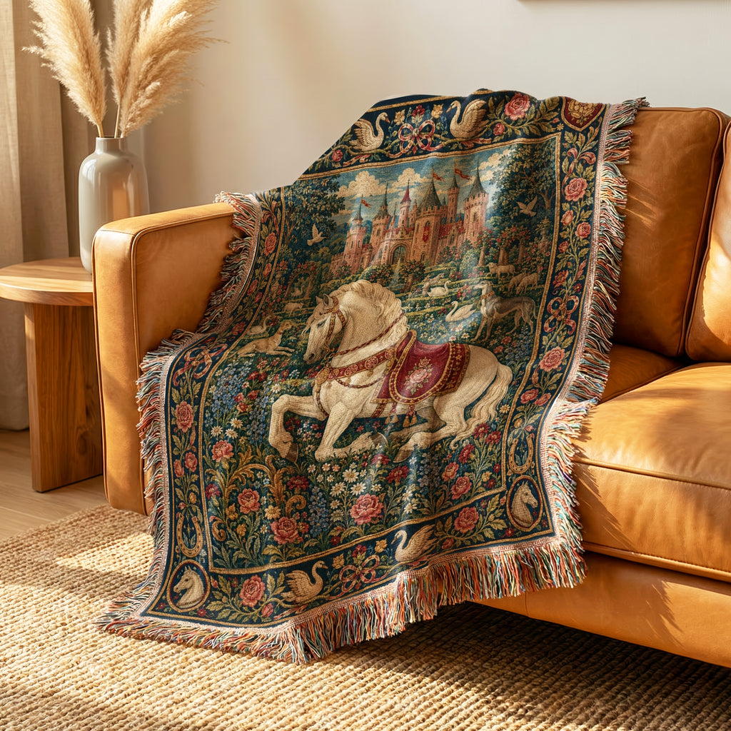 The Rose Court Warhorse Blanket