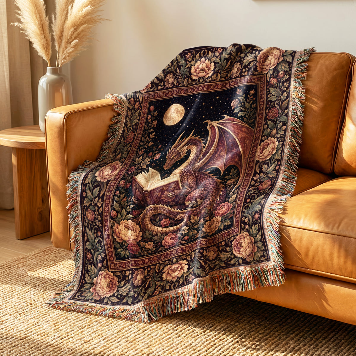 Rose Garden Dragon Reader Blanket