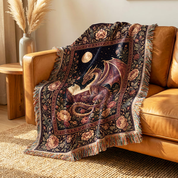 Rose Garden Dragon Reader Blanket