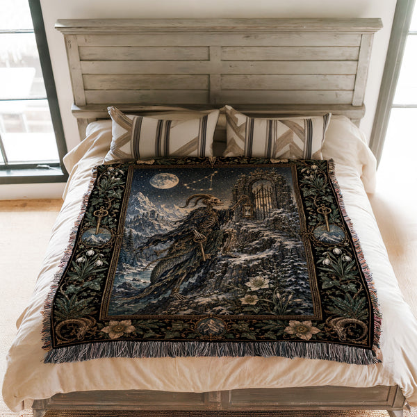 Capricorn Moonlit Gatekeeper Blanket