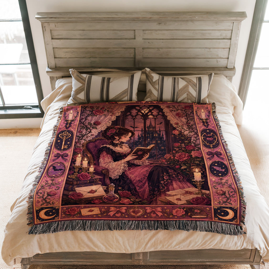 Rosebound Gothic Reader Blanket