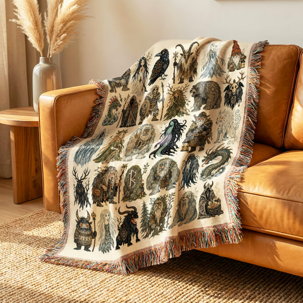Enchanted Folklore Bestiary Blanket