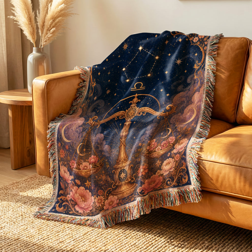 Libra Celestial Scales Blanket