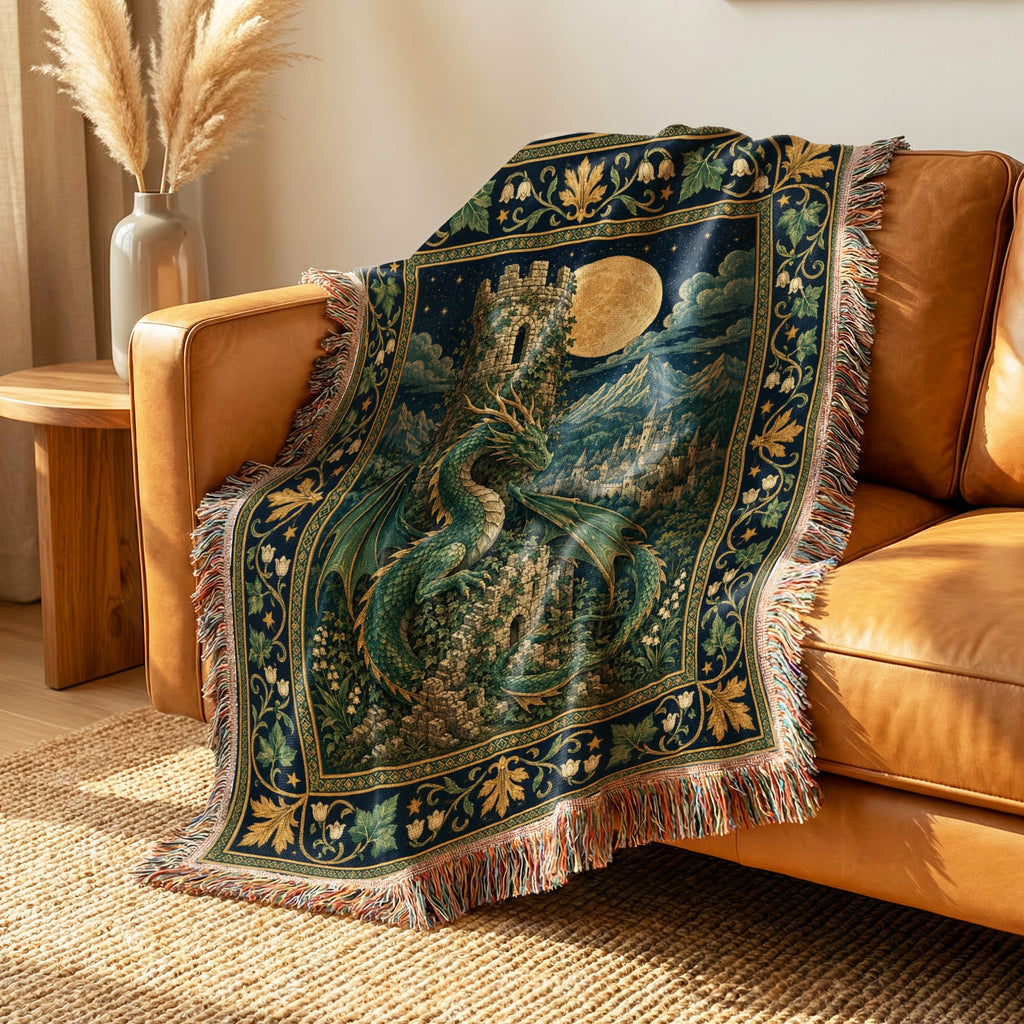 The Moonwatch Tower Dragon Blanket