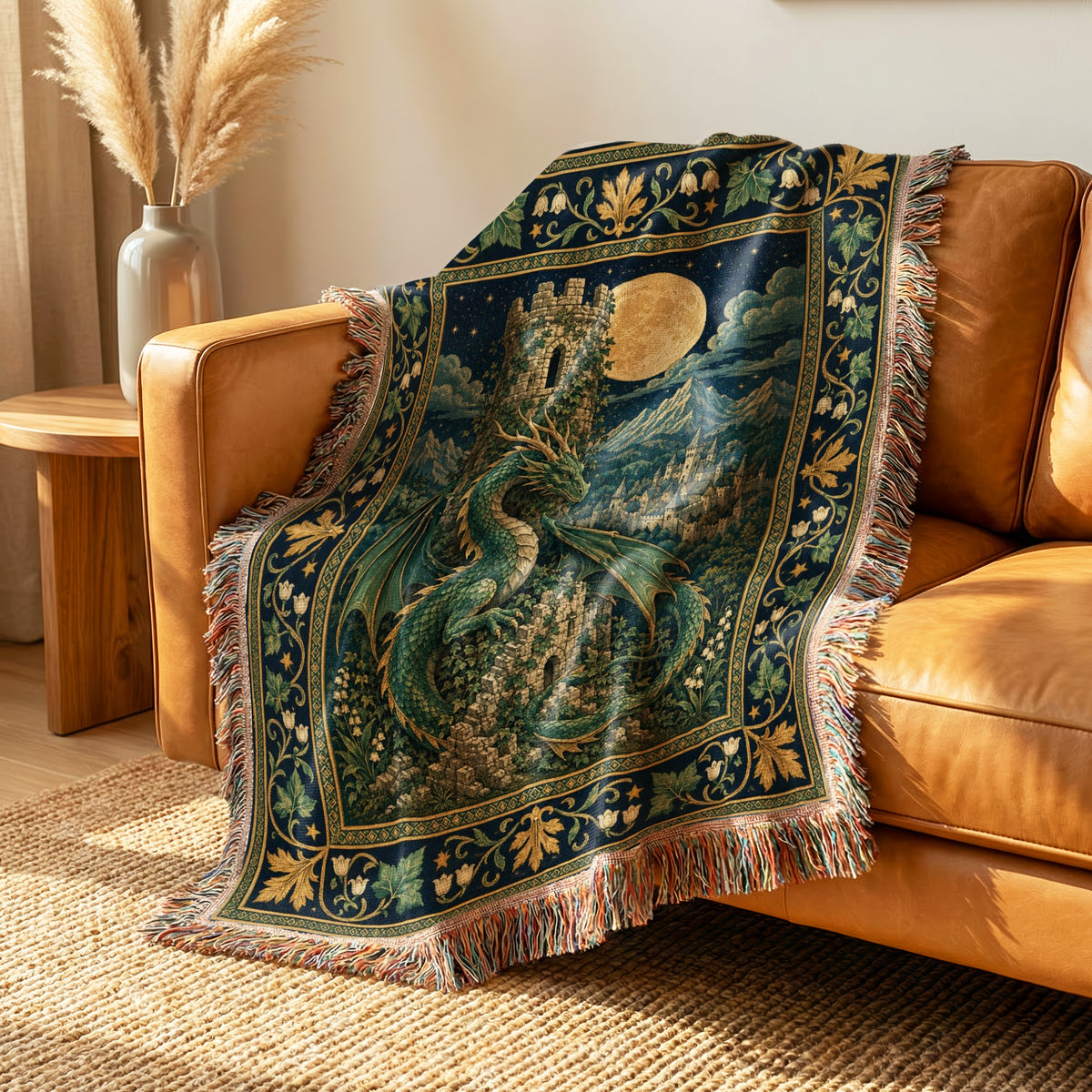 The Moonwatch Tower Dragon Blanket