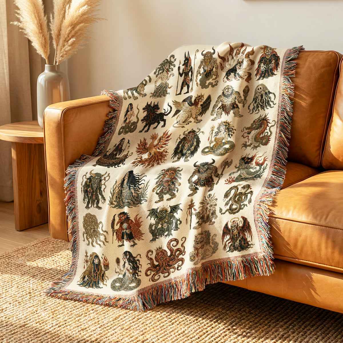 Mythic Creatures Bestiary Blanket