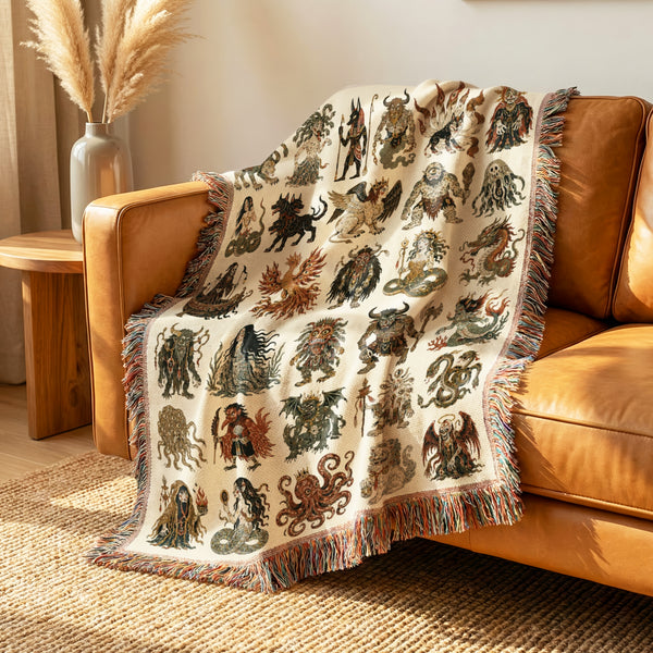 Mythic Creatures Bestiary Blanket
