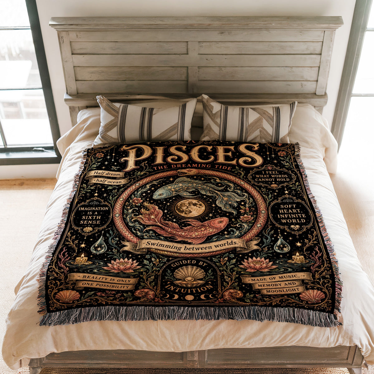 Pisces – The Dreaming Tide Zodiac Blanket