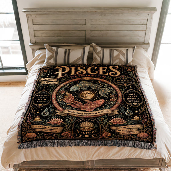 Pisces – The Dreaming Tide Zodiac Blanket